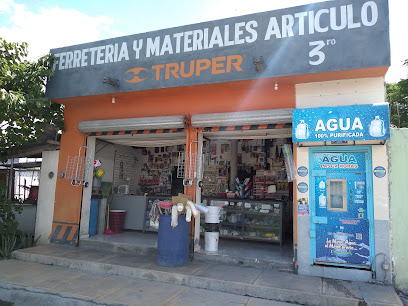 Ferretería y Materiales Artículo 3°